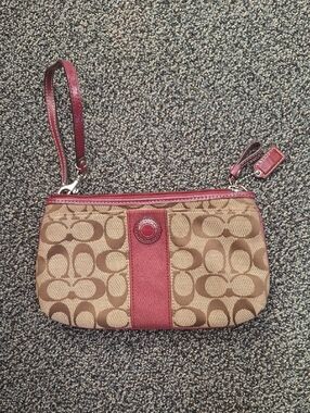 Coach Signature Wristlet